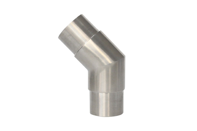 Stainless steel polished elbow 45D