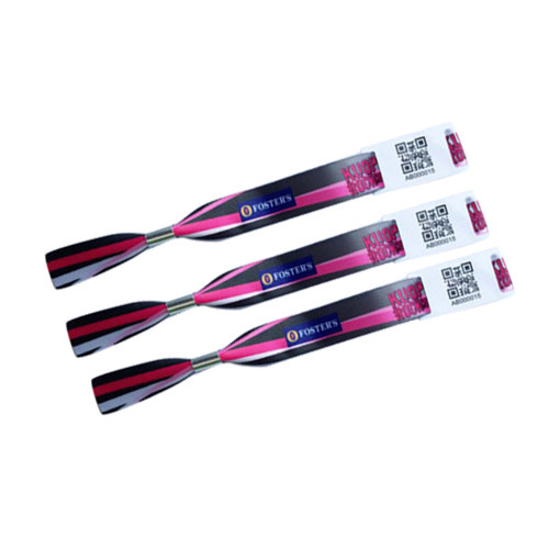 Customized Eco-friendly textile polyester barcode wristbands