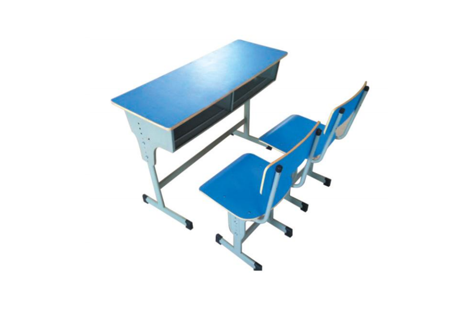 ZC-A089 双人单柱单层课桌椅