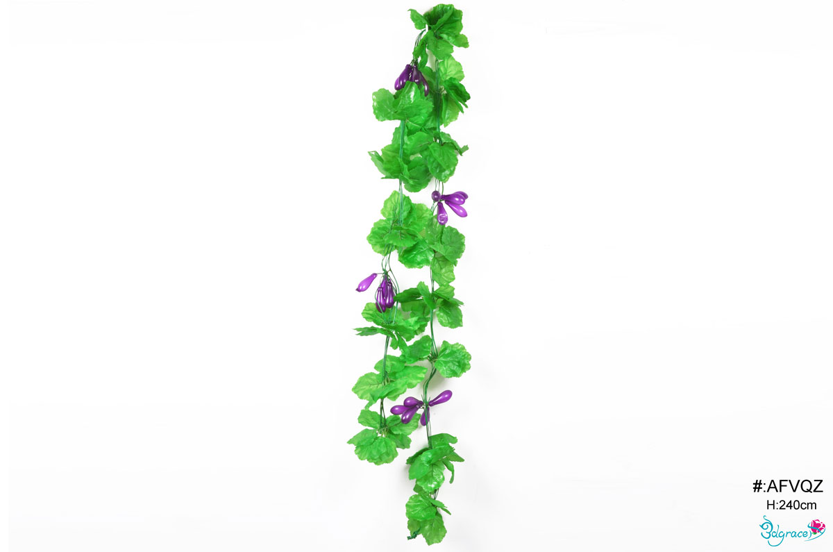 AFVQZ Purple Artificial Eggplant Fruit Vine