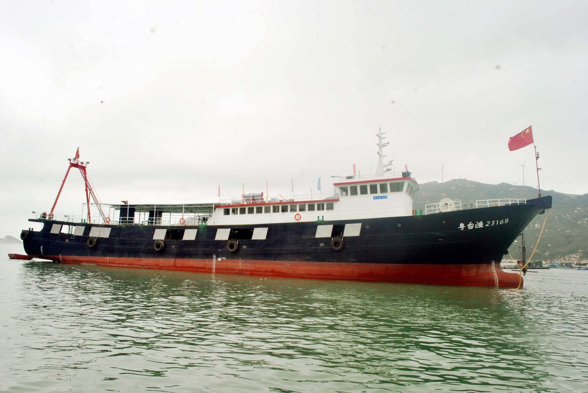 63.0m鋼質單甲板冷凍拖網漁船