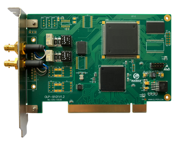 OLP-9101DK，PCI接口，2通道，多功能，1Mbps，1553B总线通信模块