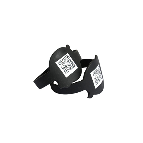 Silicone wristband with QR code , can be different.