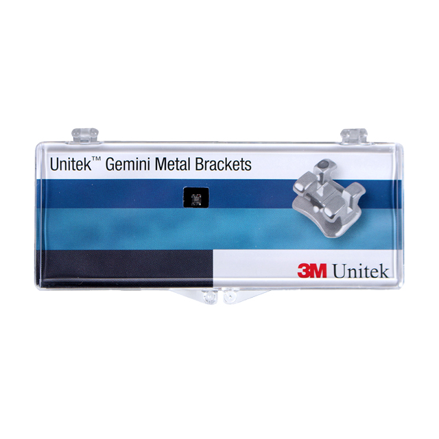 3M  Unitek 金屬正畸托槽Gemini 0.022"(0.56mm)，5-5，尖牙帶牽引鉤