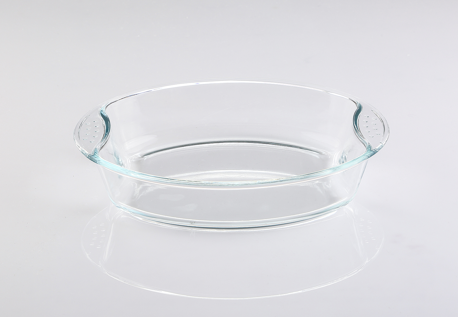 2.0L OVAL BAKE DISH WITH DOTTED HANDLE