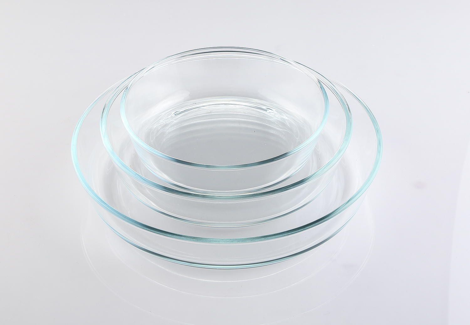 1.5L / 2.1L / 3.0L 圆形玻璃烤盘