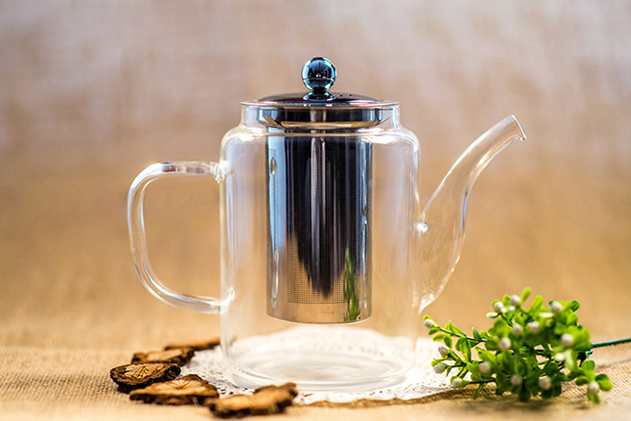 JY-900ml高硼硅玻璃茶壶耐热玻璃滤网茶壶