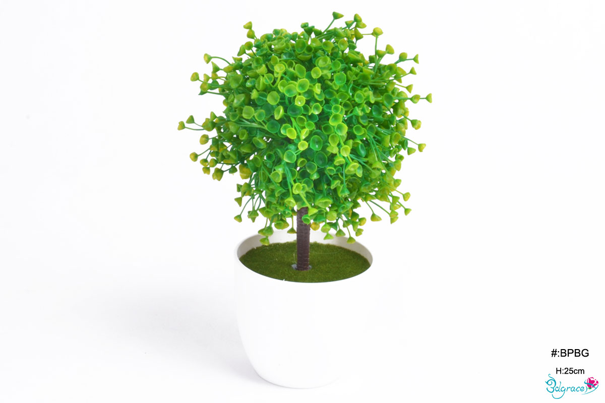 BPBG Green Artificial Bonsai pot Plants