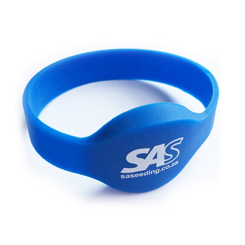RFID Silicone Wristbands, Measures 65mm, Laser QR Code