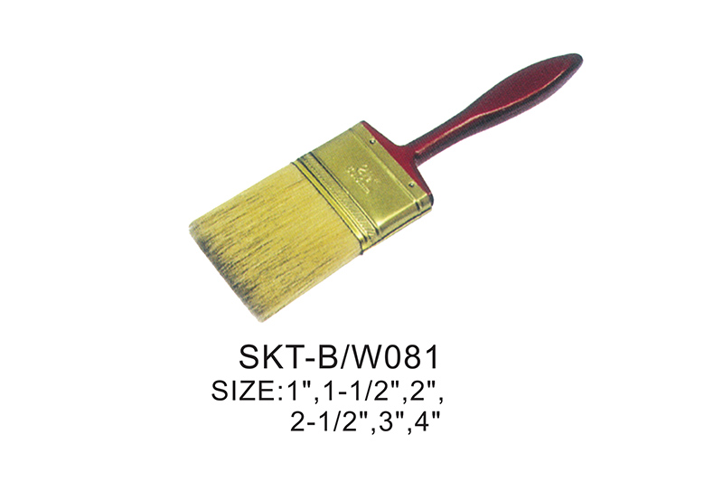 FLAT BRUSHES WITH WOODEN HANDLE
