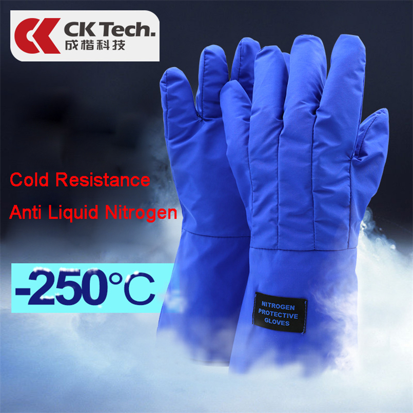 CK Tech. 250 Degree Hypothermia 38cm Protective Gloves Liquid Nitrogen Safety Glove Cold Protection Waterproof Frostbite Gloves