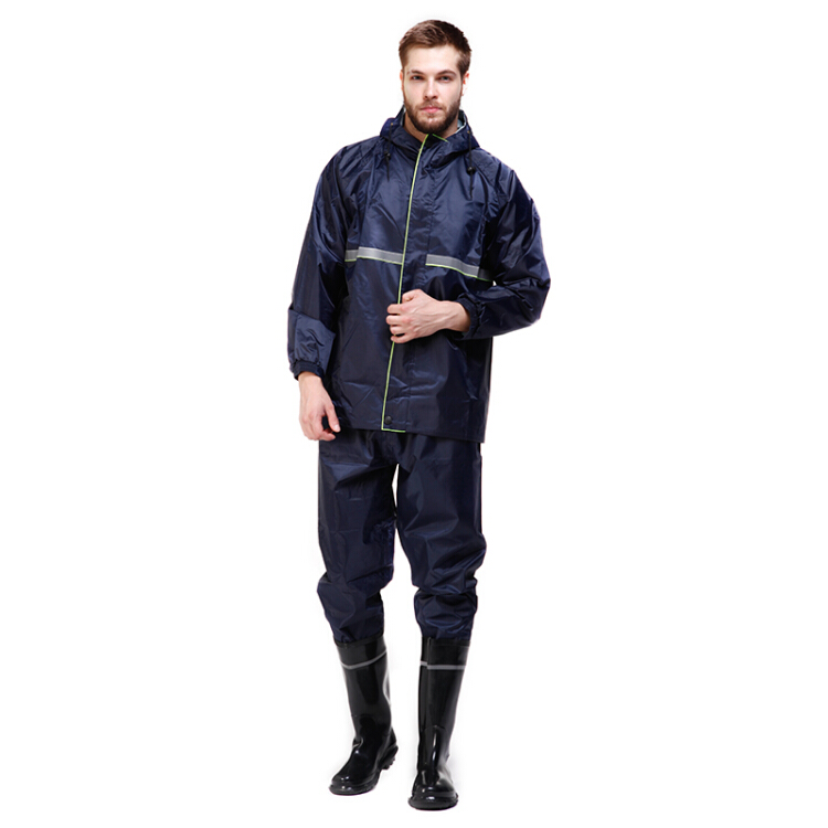 Waterproof labor insurance work raincoat can be customized adult thickening increase raincoat rainpants suit