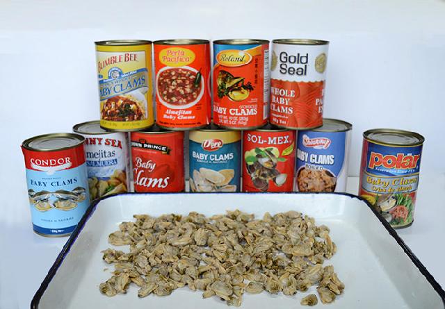 Canned Boiled Baby Clams