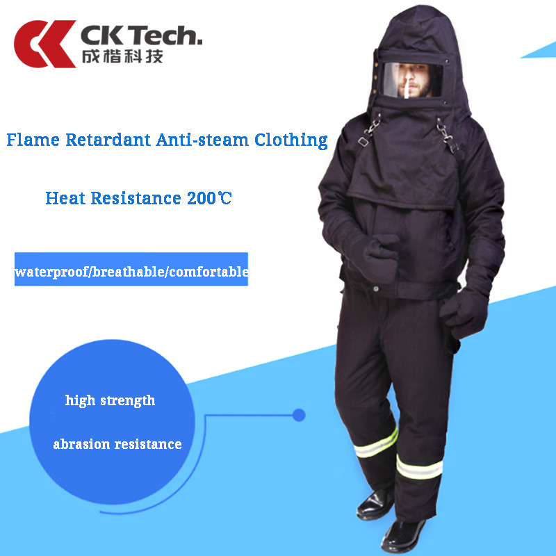 CK Tech. Flame Retardant Anti-steam Protective Clothing 200℃ Temperature Resistant Wear-resistant Pipeline Repair Clothes
