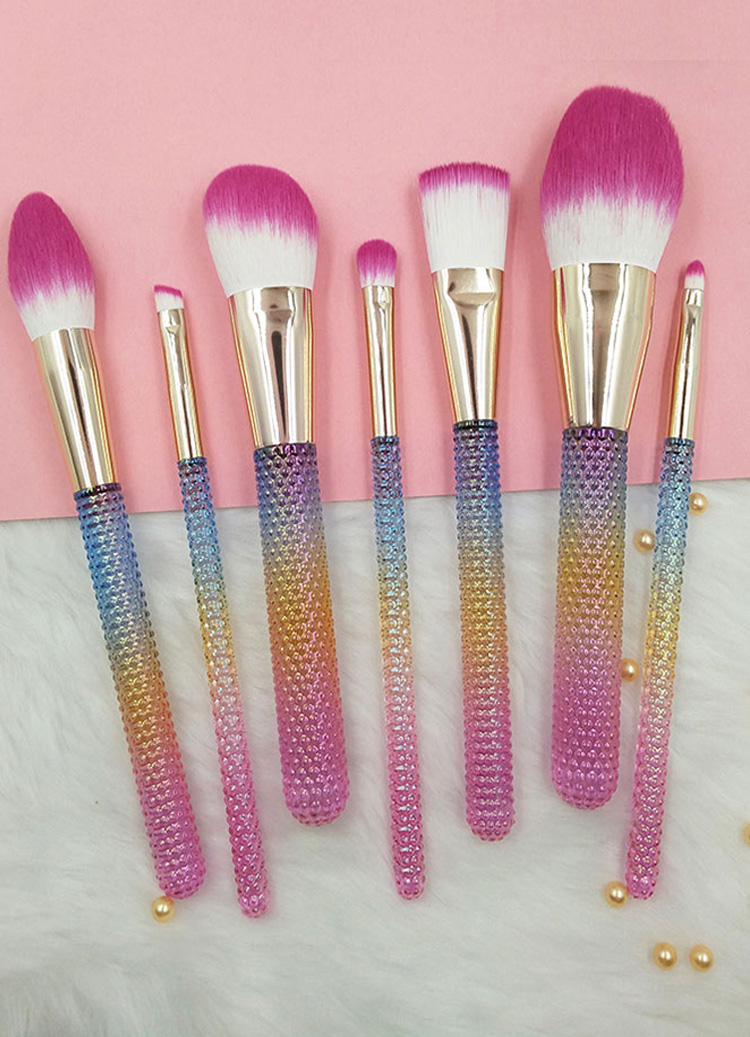 Luxury transparent three color massage stick brush