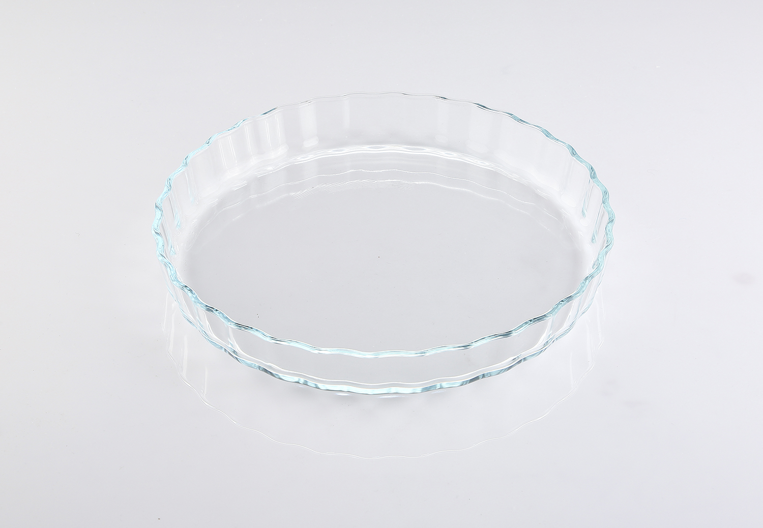 2.0L fluted glass plate
