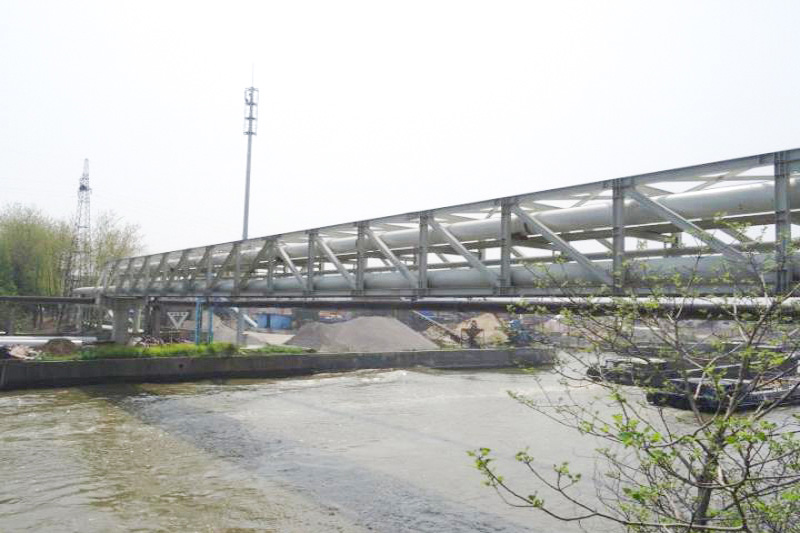 宜兴经济开发区集中供热管网项目110米跨越桥