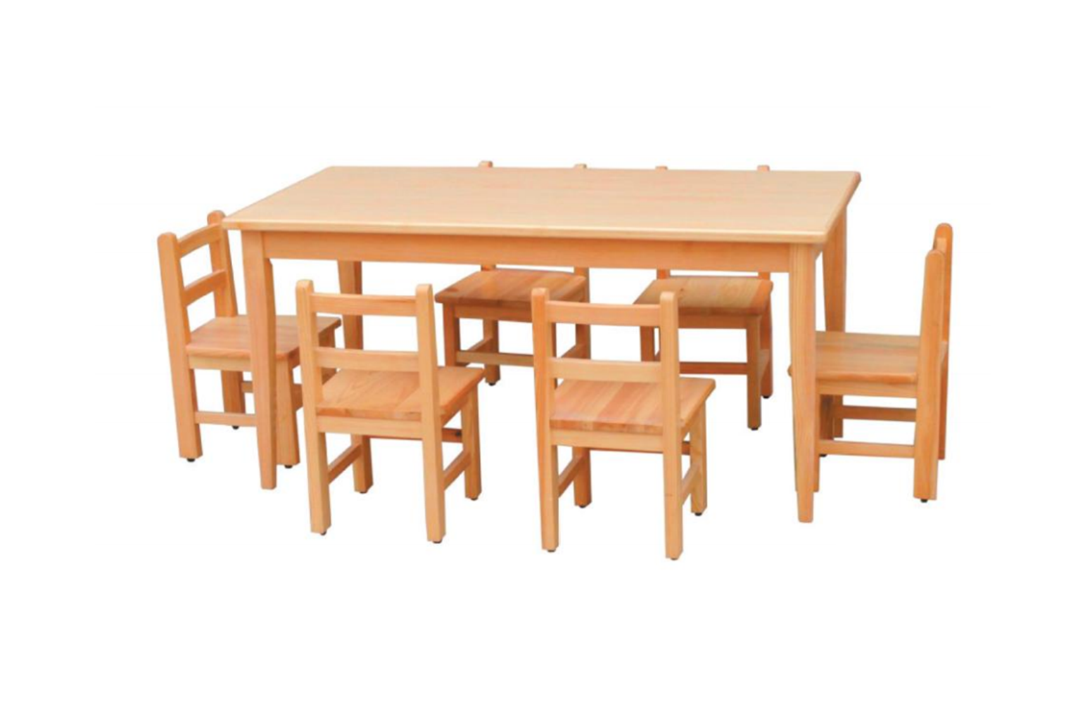 ZC-A095 木质六人课桌椅