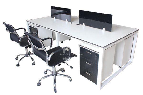 办公桌椅系列-金属钢架办公桌WSH1558