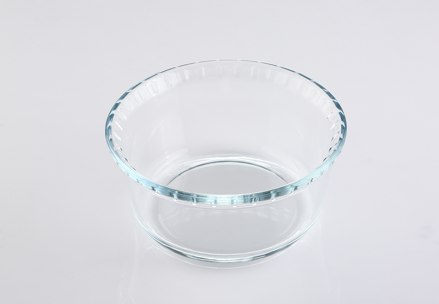 1.3L embossed glass bowl