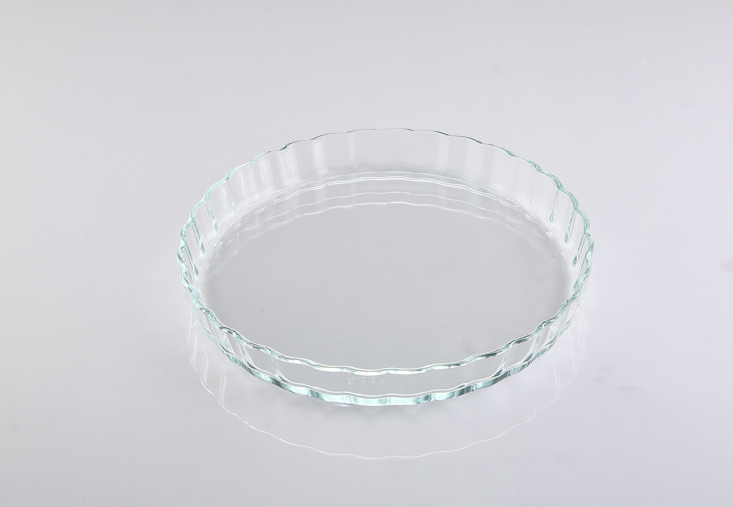 1.2L fluted glass plate