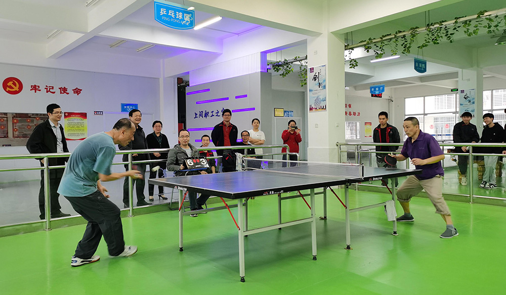 Carry out a number of table tennis activities