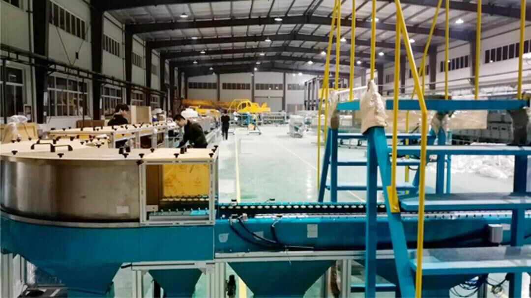 Battery powder sintering automatic production line