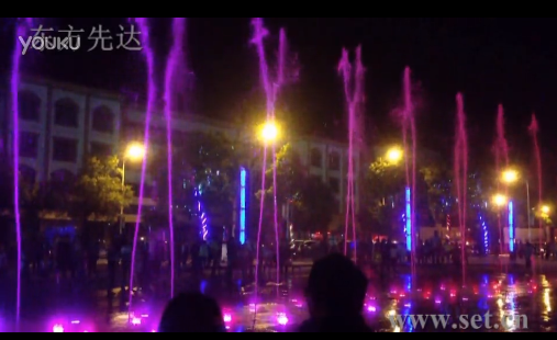 湖南攸县望云国际商业广场音乐喷泉展示